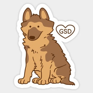 German Shepherd Puppy Sticker